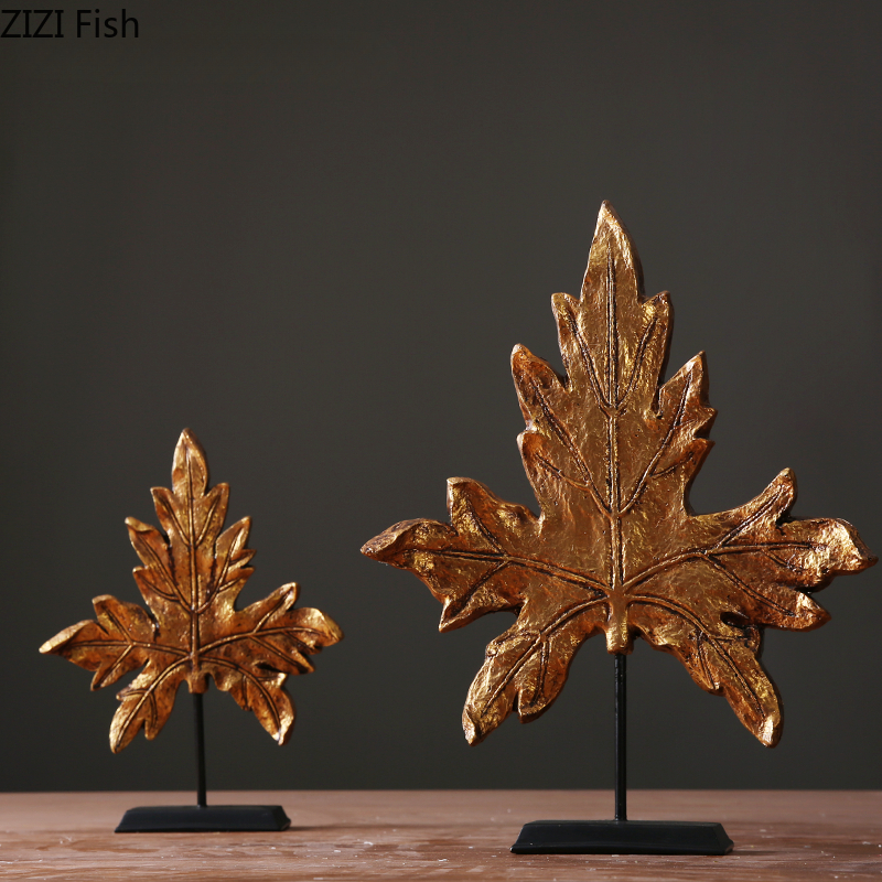 Exhibition Of Art And Craft - Resin Maple Leaf Ornament Desktop Statue