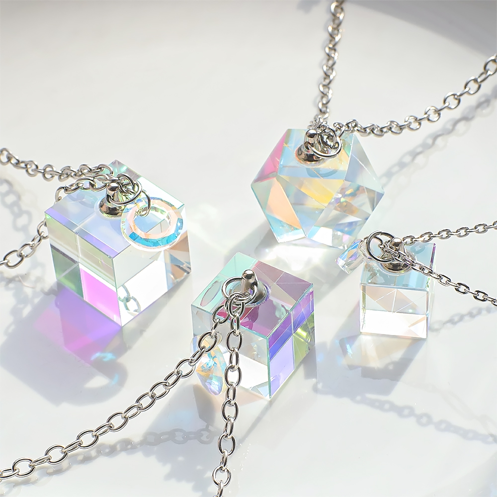 Art Craft Optical - Mini K9 Crystal Cube Beads Optical
