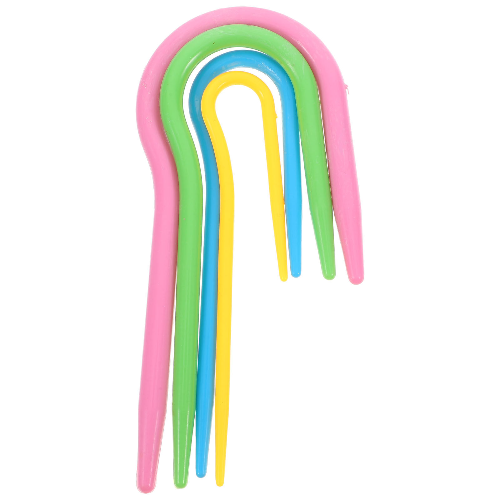 Crochet Hook Set - 4Pcs Bright U-Twist Knitting Hooks Set