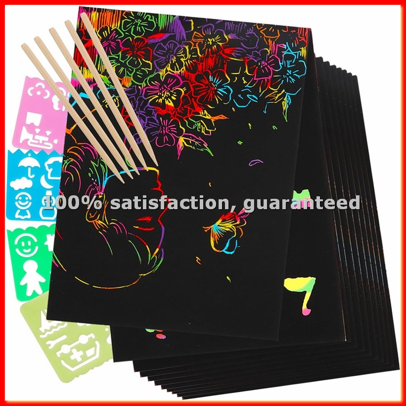 Art Craft Painting - Scratch Paper Art Set, Black Crafts