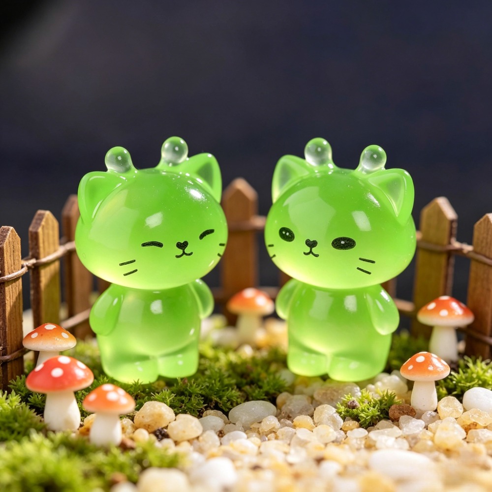 Art Craft Easter - 40PCS Random Cute Alien Cat Resin