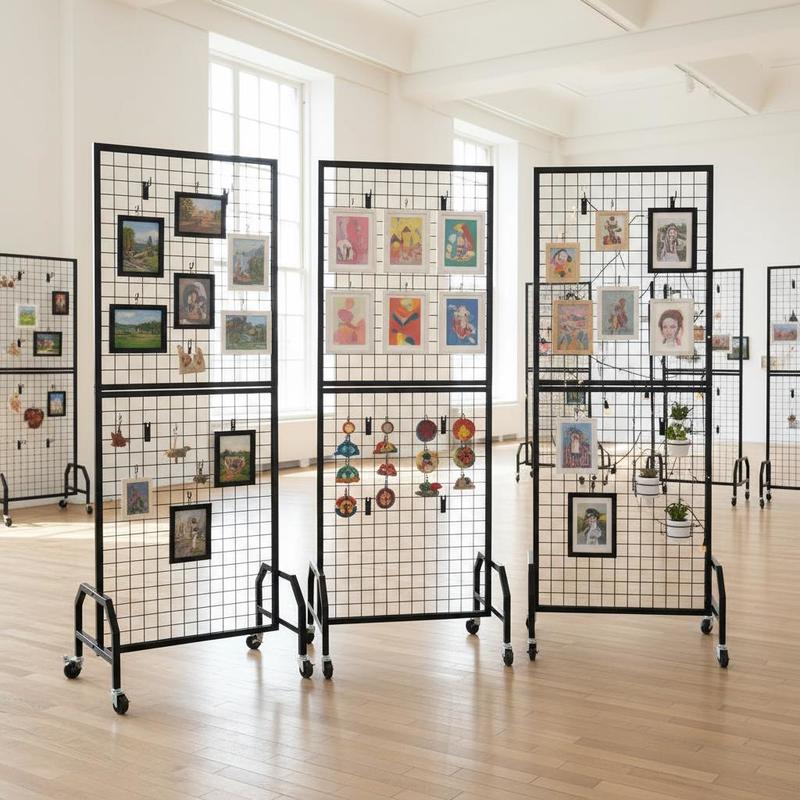 Exhibition Of Art And Craft - 3 Packs Mesh Wall Grids 1.9