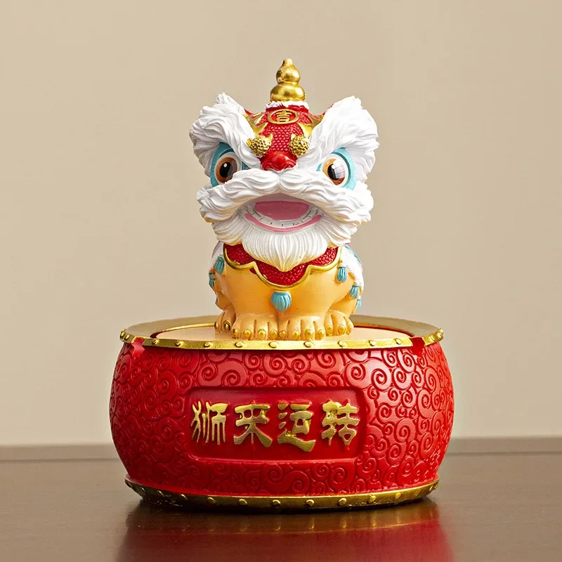 Art Craft Lion - National tide lion ashtray decoration home