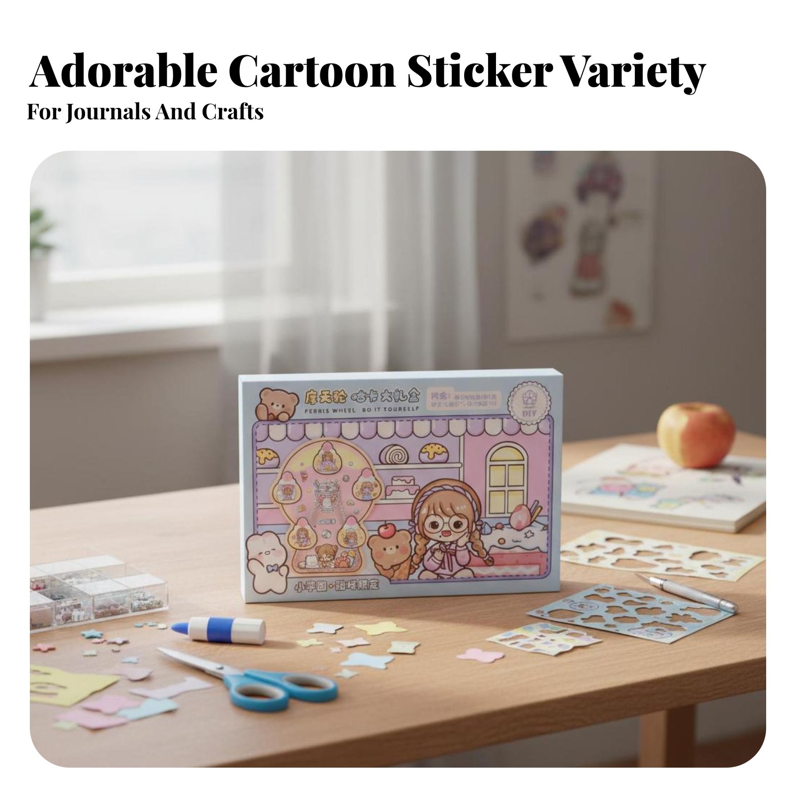 Art Craft In Paper - Amusement Wheel Wheel Guka Display Set