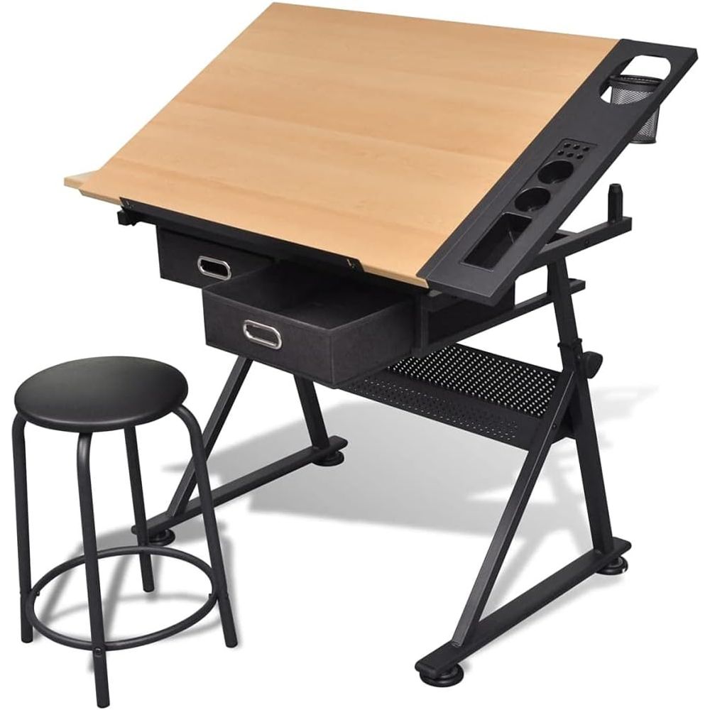 Art & Craft Paper Ideas - Adjustable Height Drafting Table with Storage
