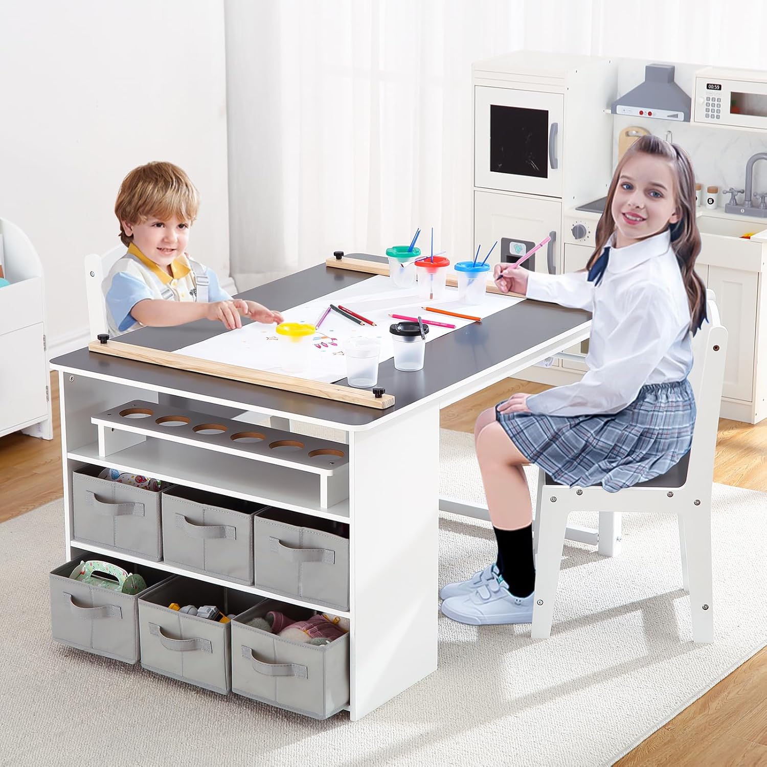 School Of Art X Craft - 4 In 1 Kids Art Table