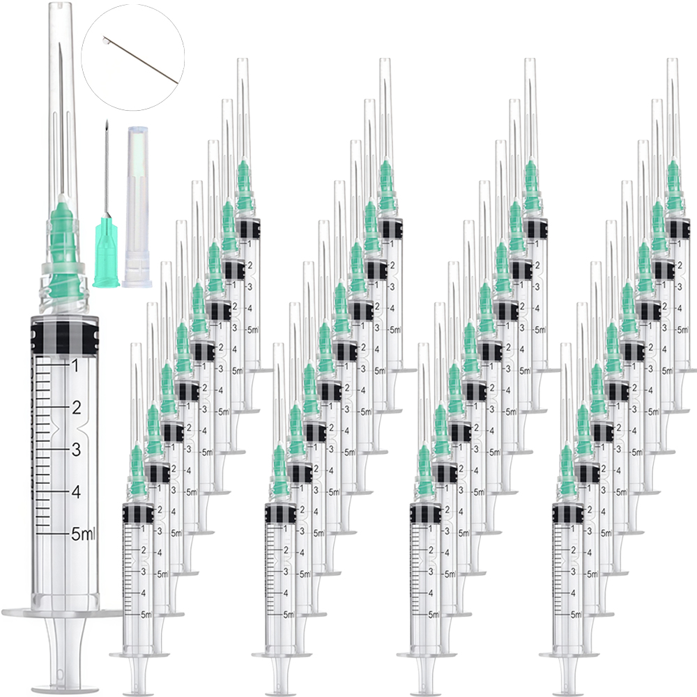 Art Craft Animals - 50 Pieces of 5ml Luer-Lock Syringes,