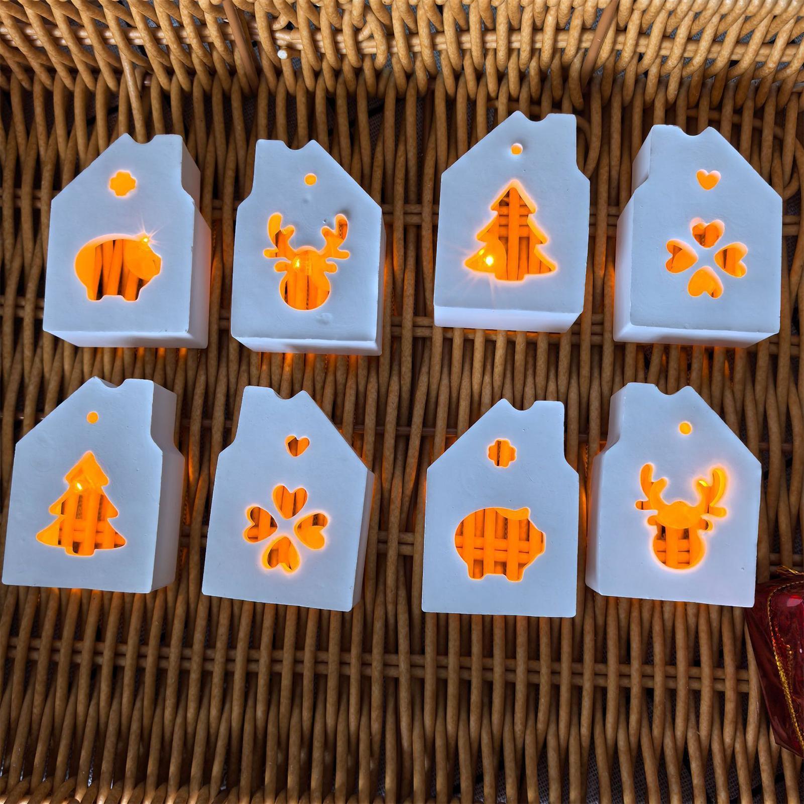 Art Craft Animals - House Silicone Mold 4-Cavity Christmas Mould