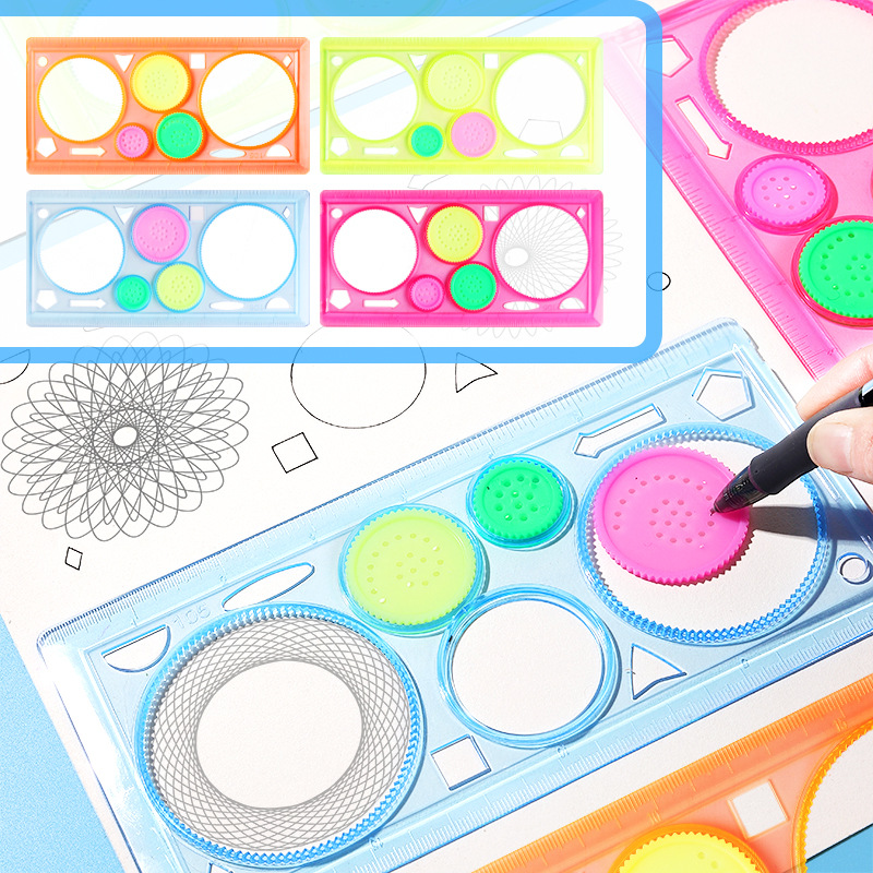 Art Craft Painting - Geometry Spirograph Drawing Rulers Stencils Set