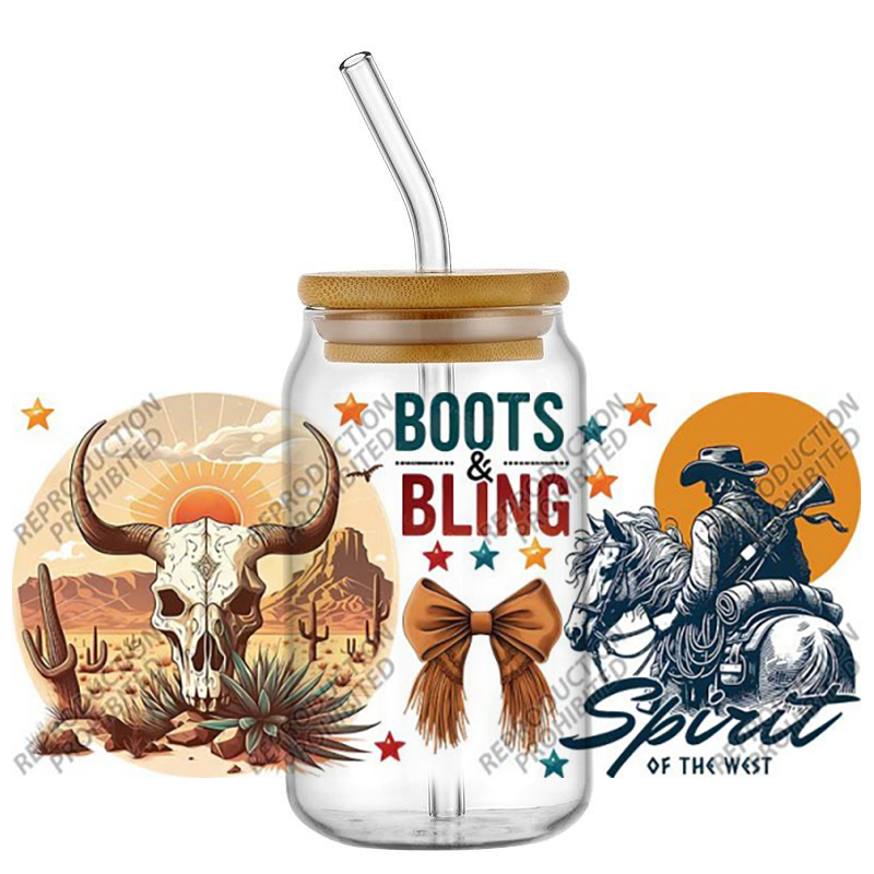 Art Craft Painting - New West Cowboy Boots&Bling Painting Art