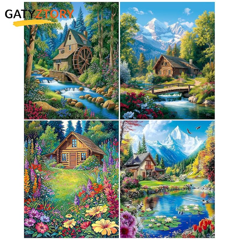GATYZTORY Village Paint By Num – обзор и цена Art Craft Village