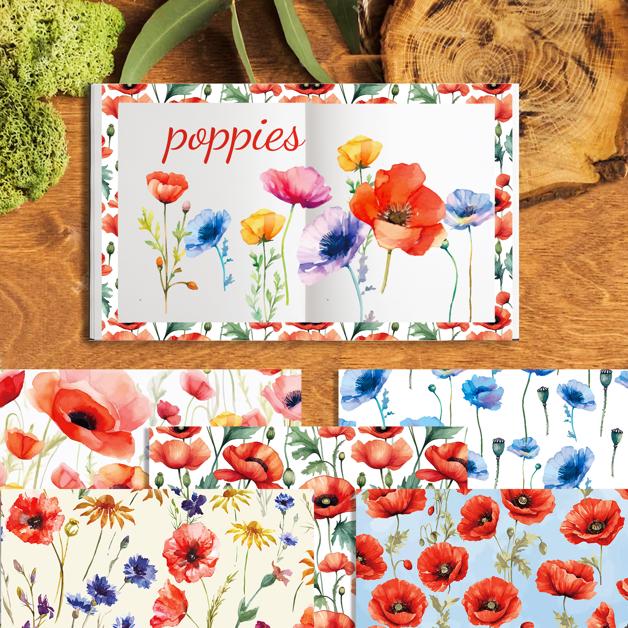 24pcs 30*30cm Poppy Red Flower – обзор и цена Art Craft In Paper