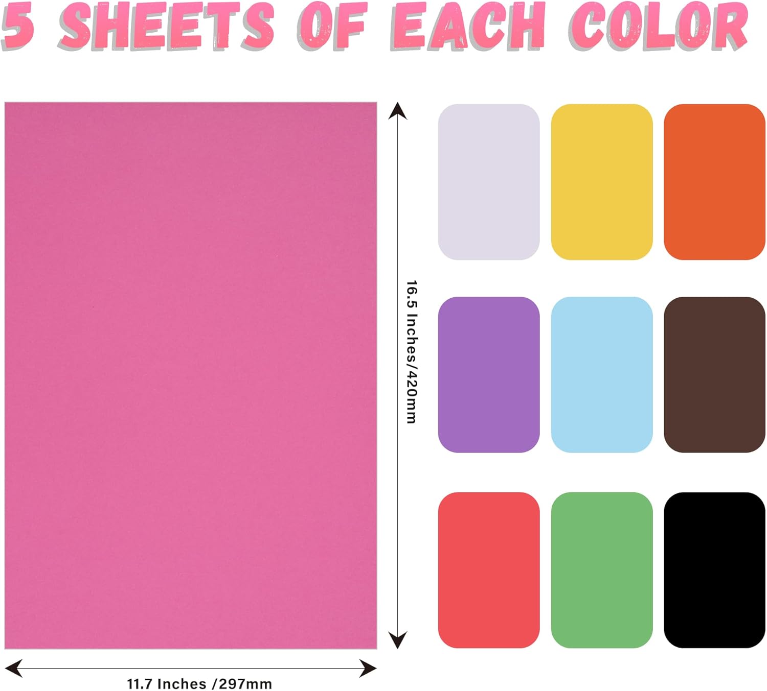 50 Colored Poster Boards 11.7x – обзор и цена Exhibition Of Art And Craft