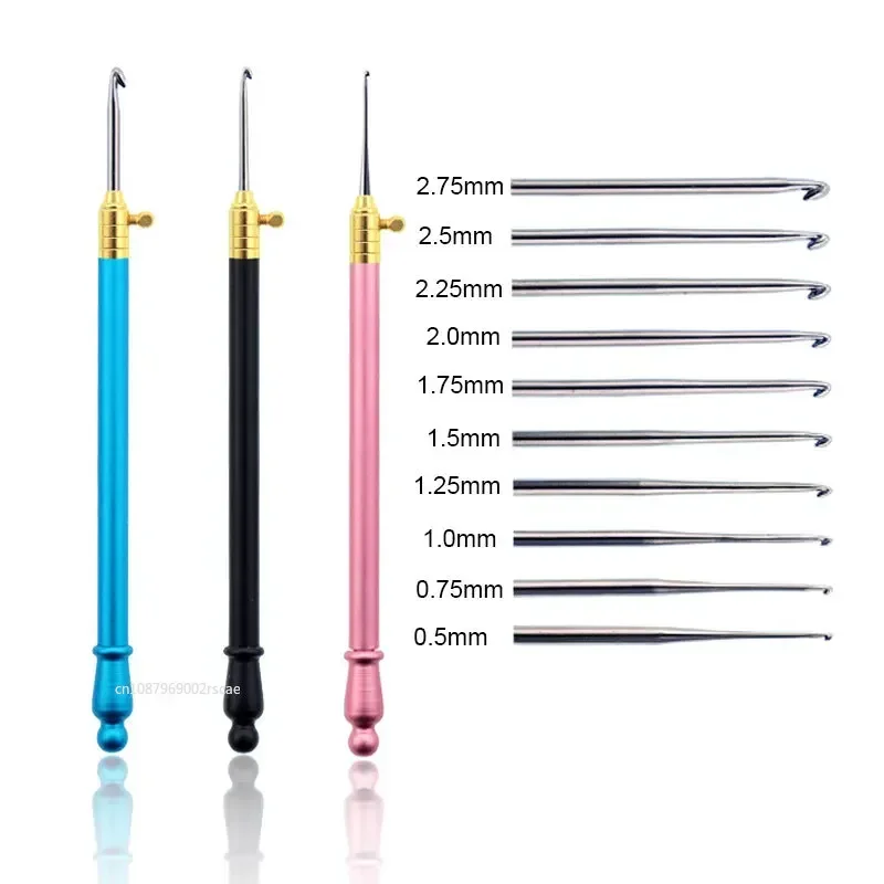 11Pcs/Set Interchangeable Croc – обзор и цена Crochet Hook Set