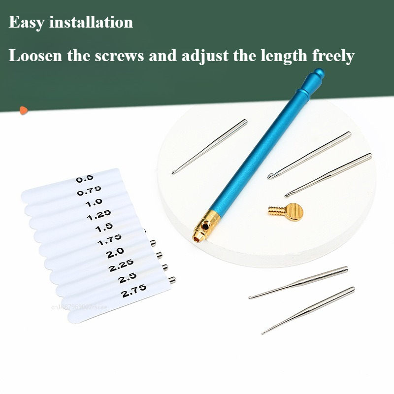 11Pcs/Set Interchangeable Croc – обзор и цена Crochet Hook Set