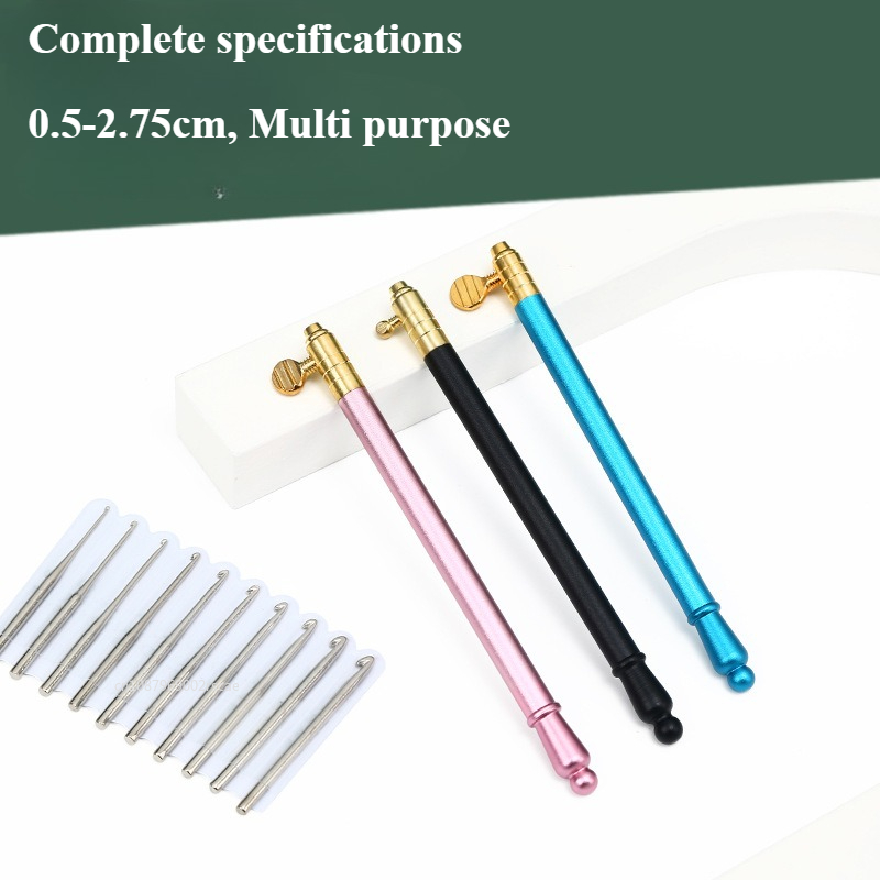11Pcs/Set Interchangeable Croc – обзор и цена Crochet Hook Set
