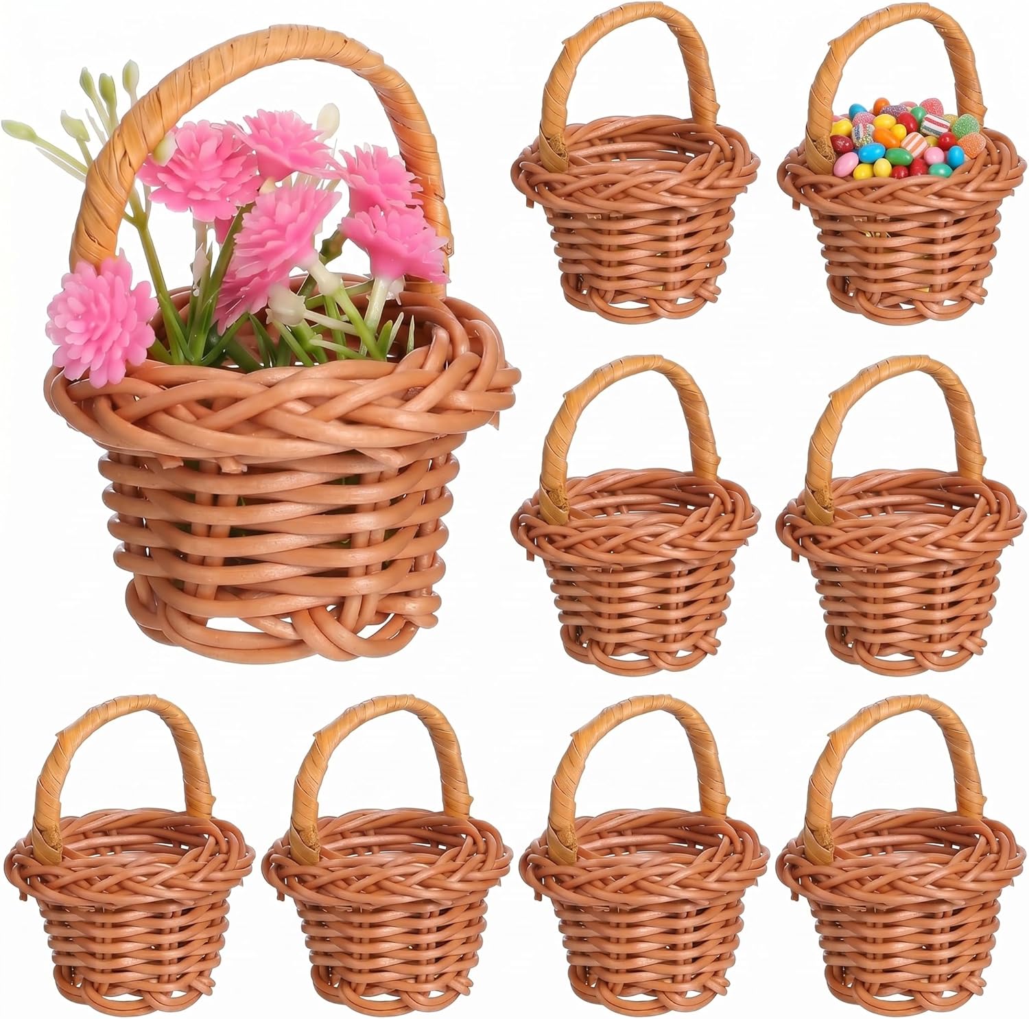 10 Pack Mini Woven Baskets wit – обзор и цена School Of Art X Craft