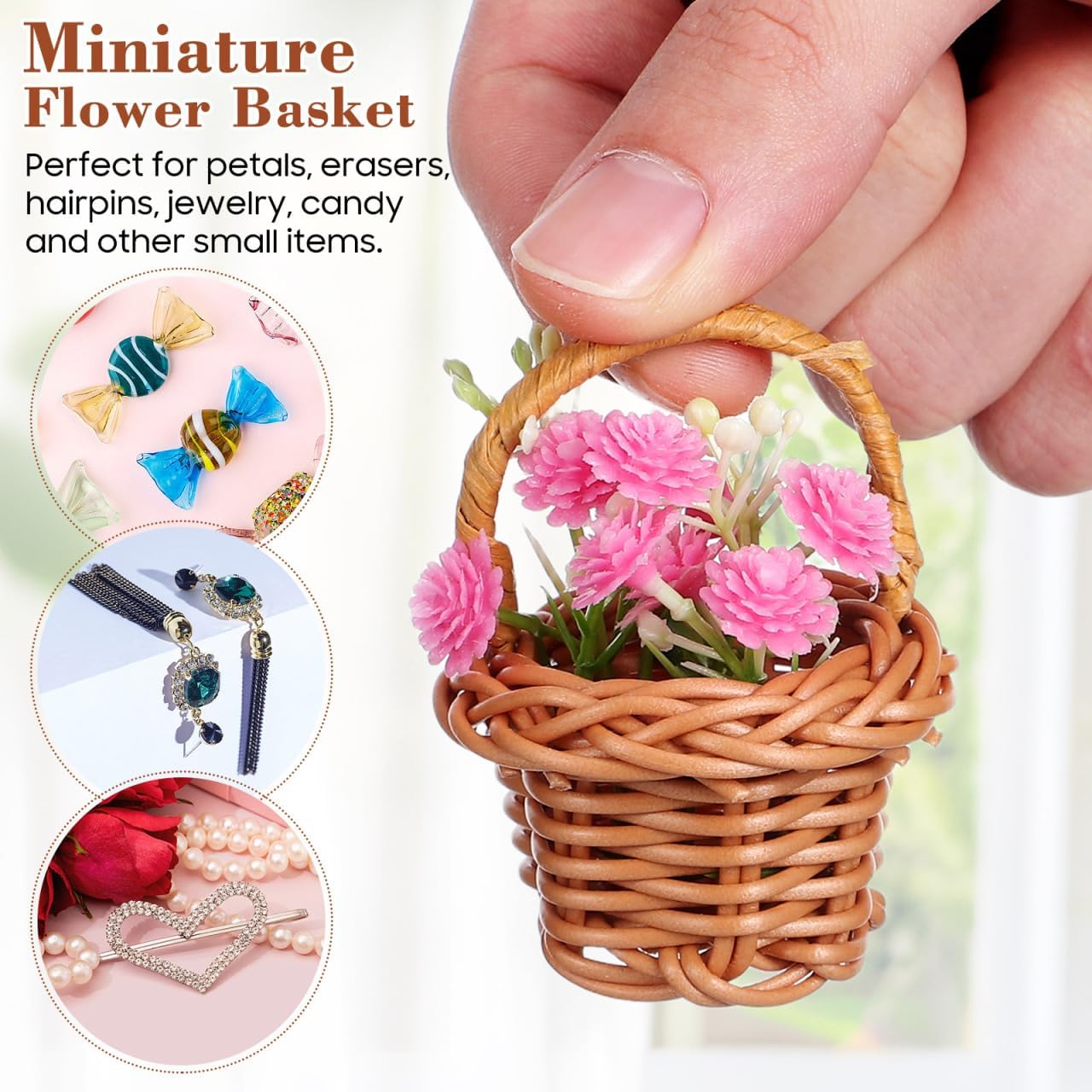 10 Pack Mini Woven Baskets wit – обзор и цена School Of Art X Craft