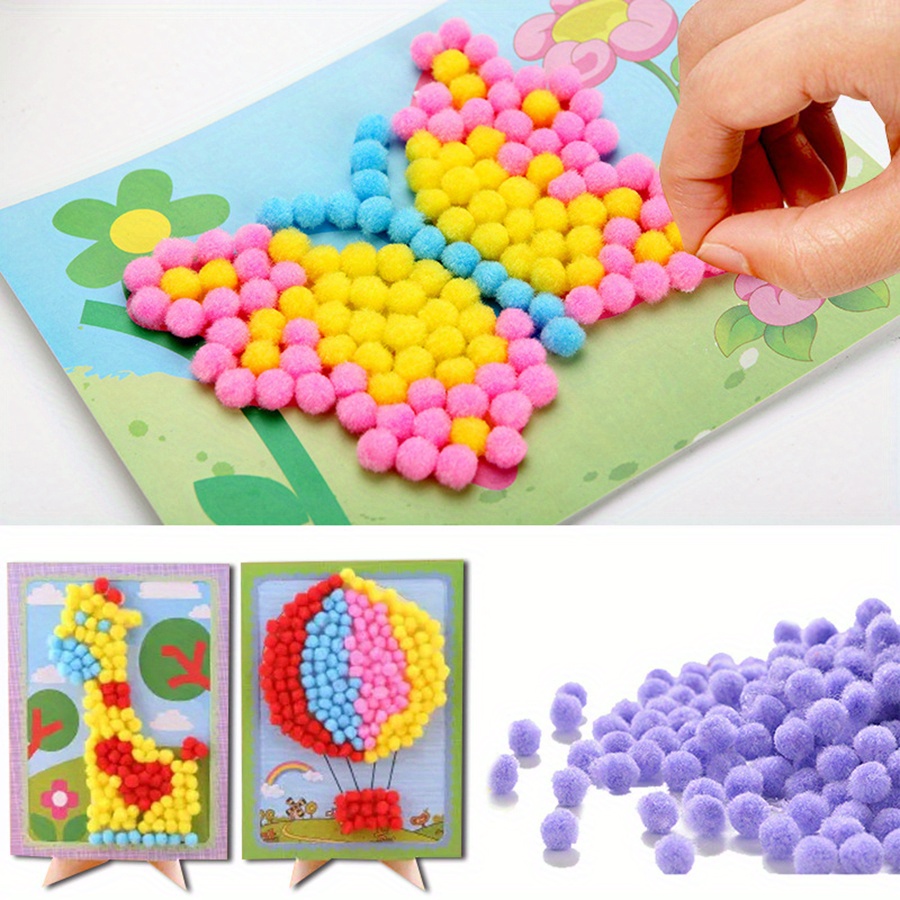2pcs 16x21cm Colorful Pom-Pom  – обзор и цена Art Craft Animals