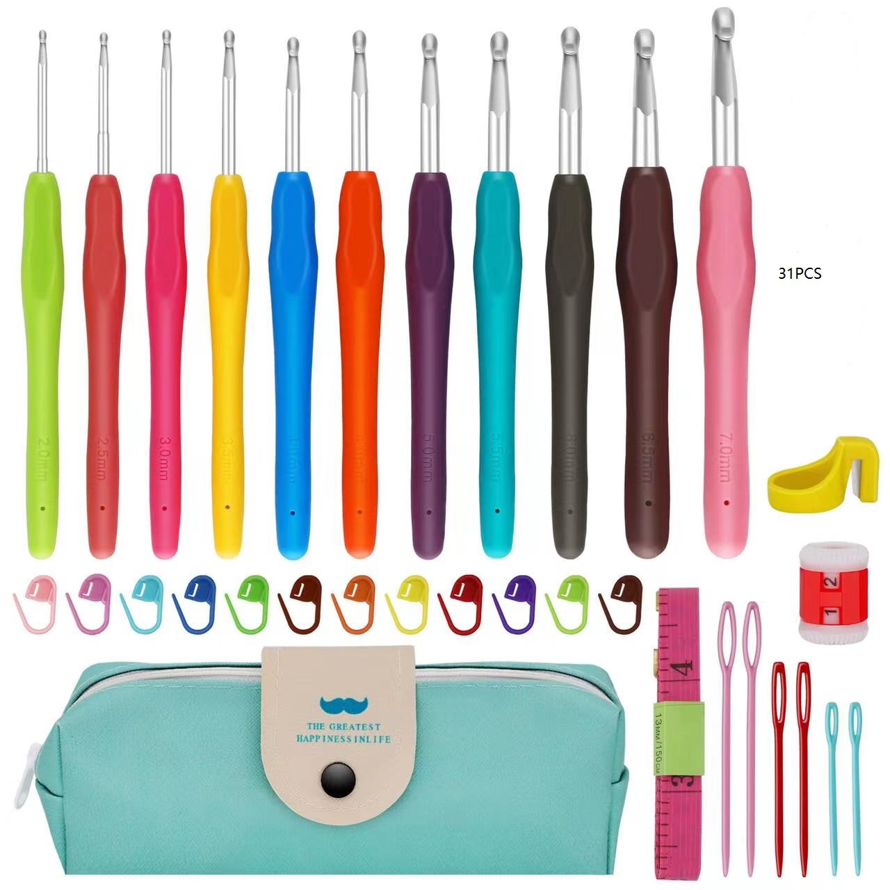 MIUSIE Colorful Crochet Hooks  – обзор и цена Crochet Hook Set