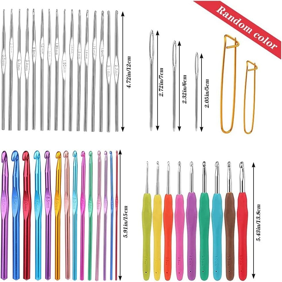 MIUSIE Colorful Crochet Hooks  – обзор и цена Crochet Hook Set