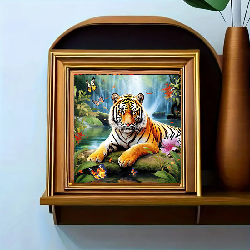 1 set of Tiger King Diamond Pa – обзор и цена Art Craft Animals