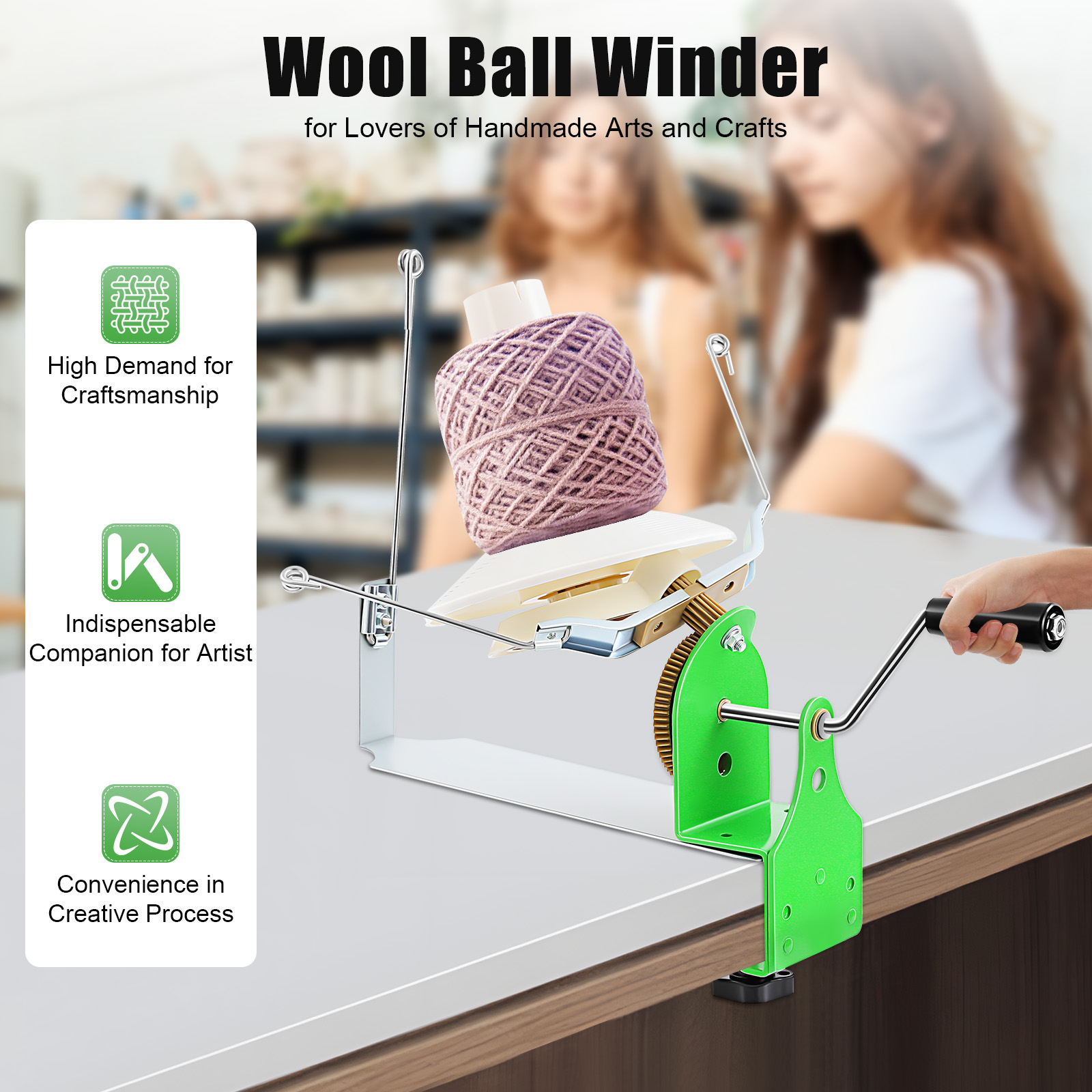 Portable Wool Ball Winder 400- – обзор и цена Art And Craft Studio