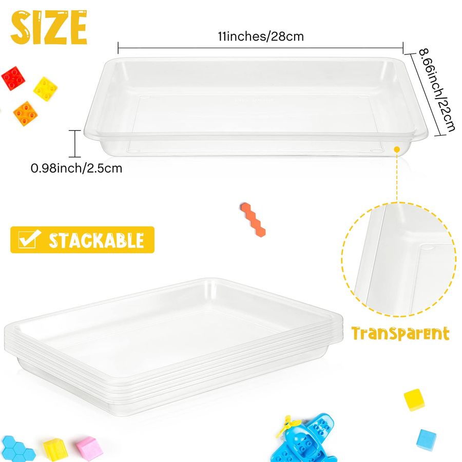 24 Pcs Plastic Art Trays 11 x  – обзор и цена School Of Art X Craft