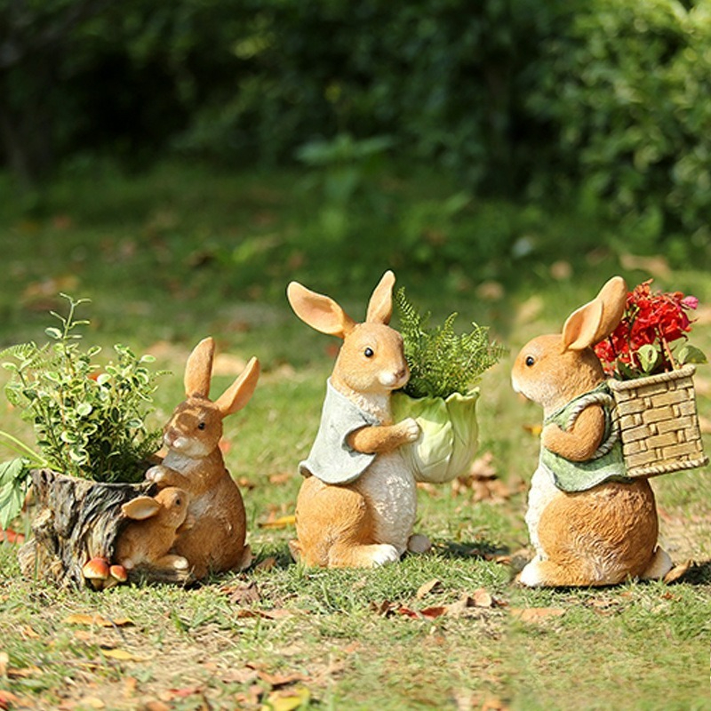 Outdoor Garden Statues Rabbit  – обзор и цена Art Craft Animals