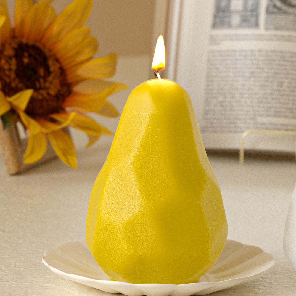Pear Candle Mold Diamond-Cut R – обзор и цена Art And Craft Studio