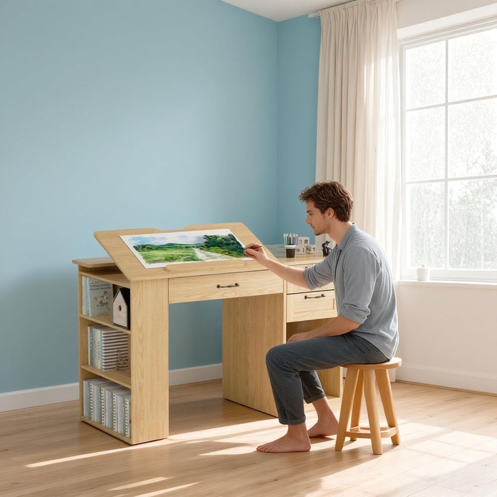 Adjustable Desk with Storage,  – обзор и цена Art & Craft Paper Ideas