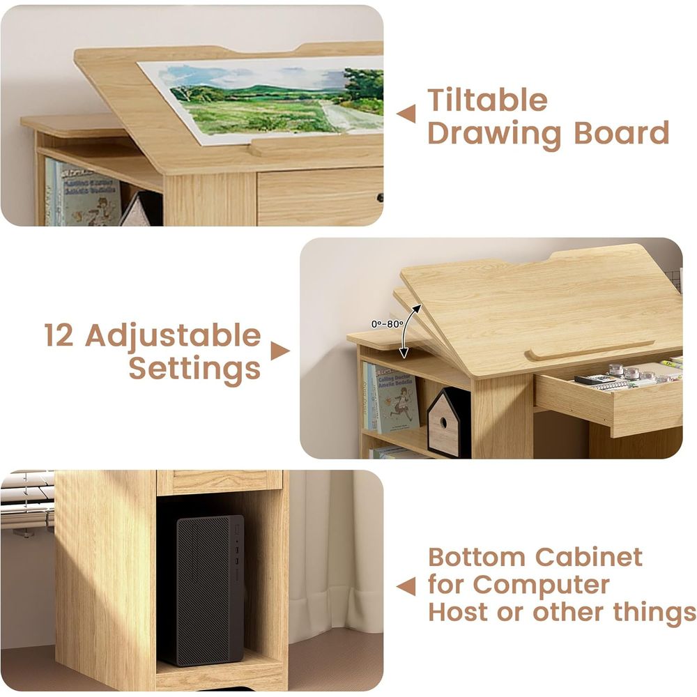 Adjustable Desk with Storage,  – обзор и цена Art & Craft Paper Ideas