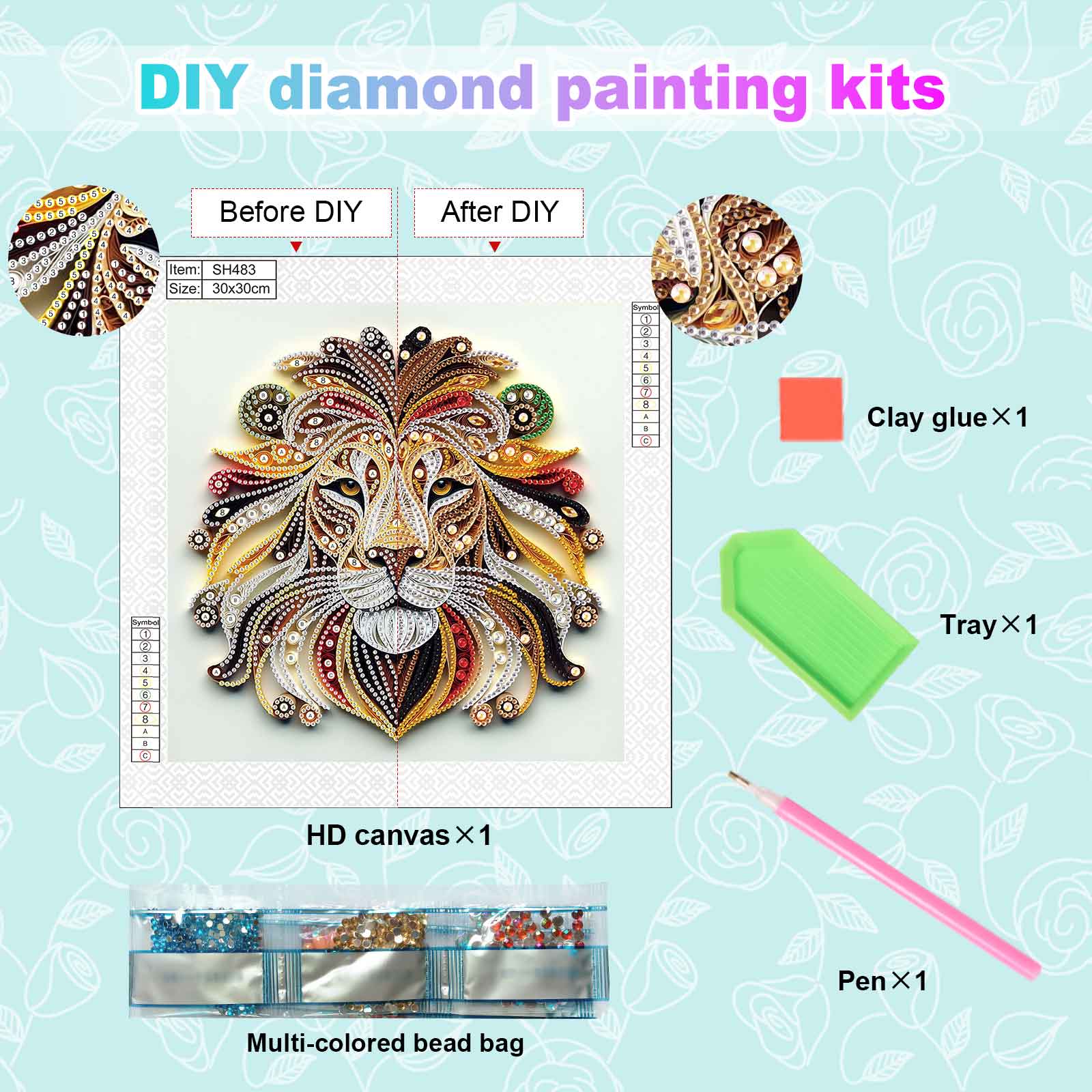 Special Shape Diamond Kits for – обзор и цена Art Craft Lion