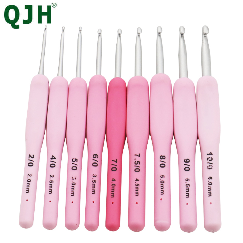 9pcs Silicone Handle Crochet H – обзор и цена Crochet Hook Set