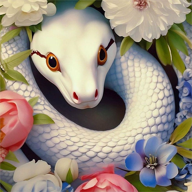 1 set of White Snake Diamond P – обзор и цена Art Craft Animals