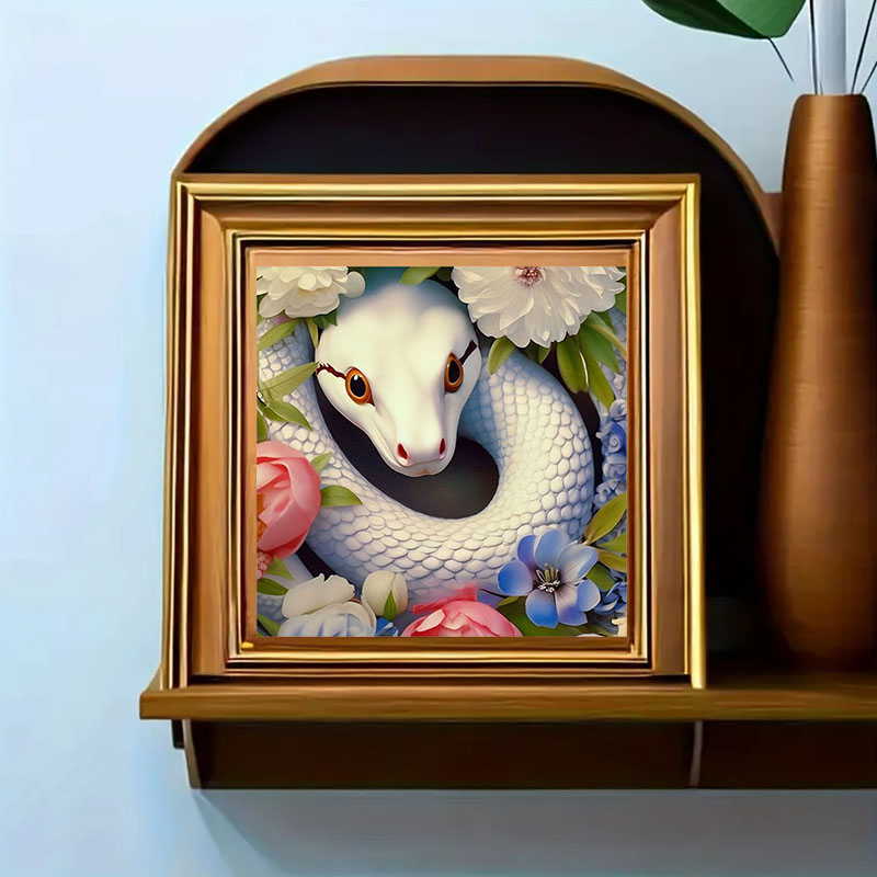 1 set of White Snake Diamond P – обзор и цена Art Craft Animals