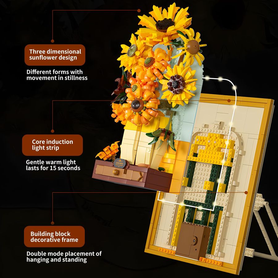 Flowers Sunflower Building Blo – обзор и цена Art Craft Building