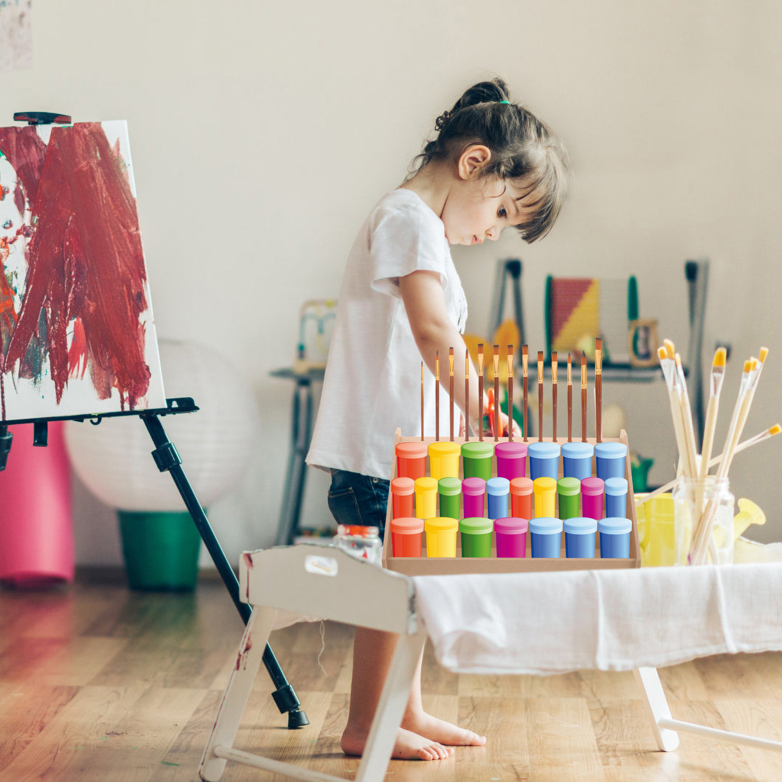 13-Grid Paint Storage Stand Ac – обзор и цена Art And Craft Studio