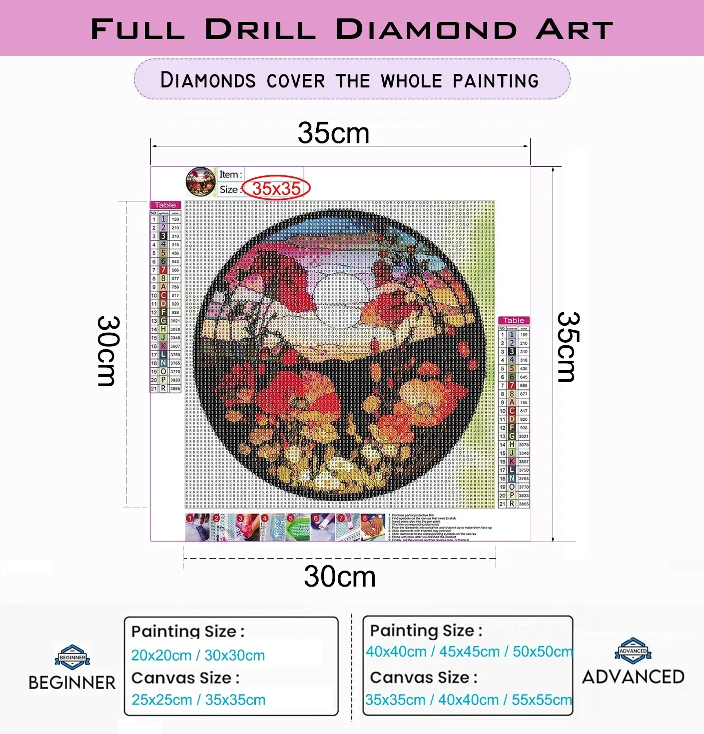 Diamond Painting DIY Colorful  – обзор и цена Art Craft Village