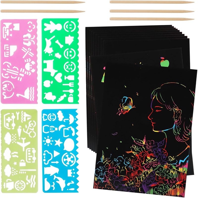 Scratch Paper Art Set, Black C – обзор и цена Art Craft Painting