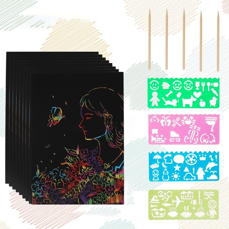 Scratch Paper Art Set, Black C – обзор и цена Art Craft Painting