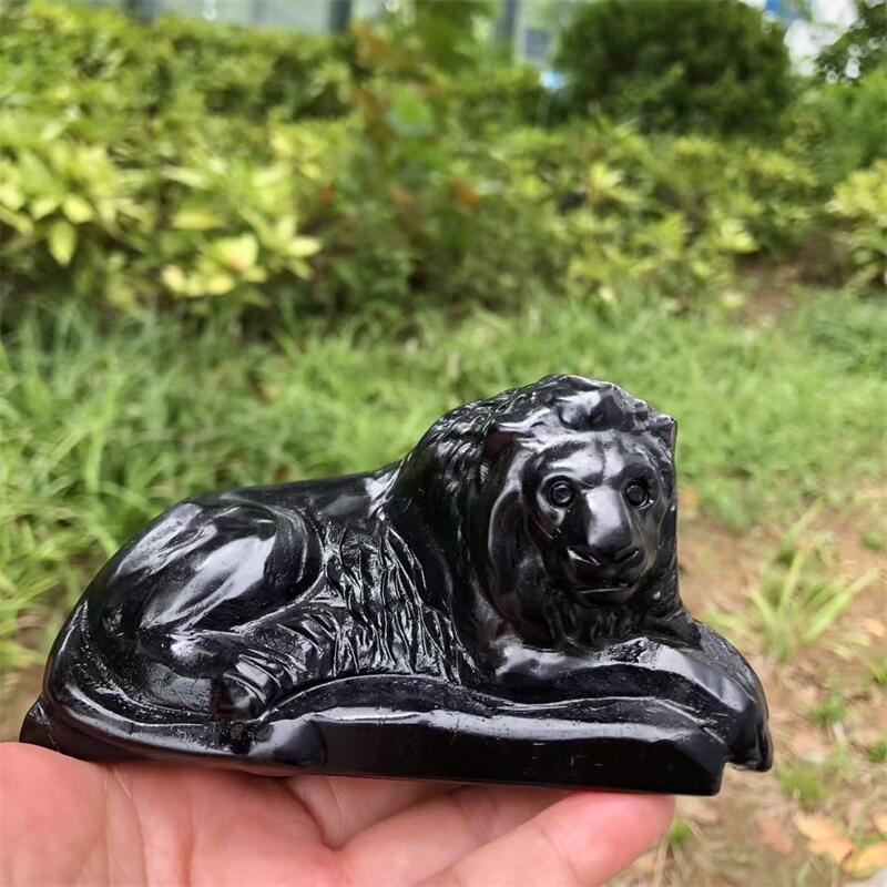 Natural Black Obsidian Lion Ca – обзор и цена Art Craft Lion