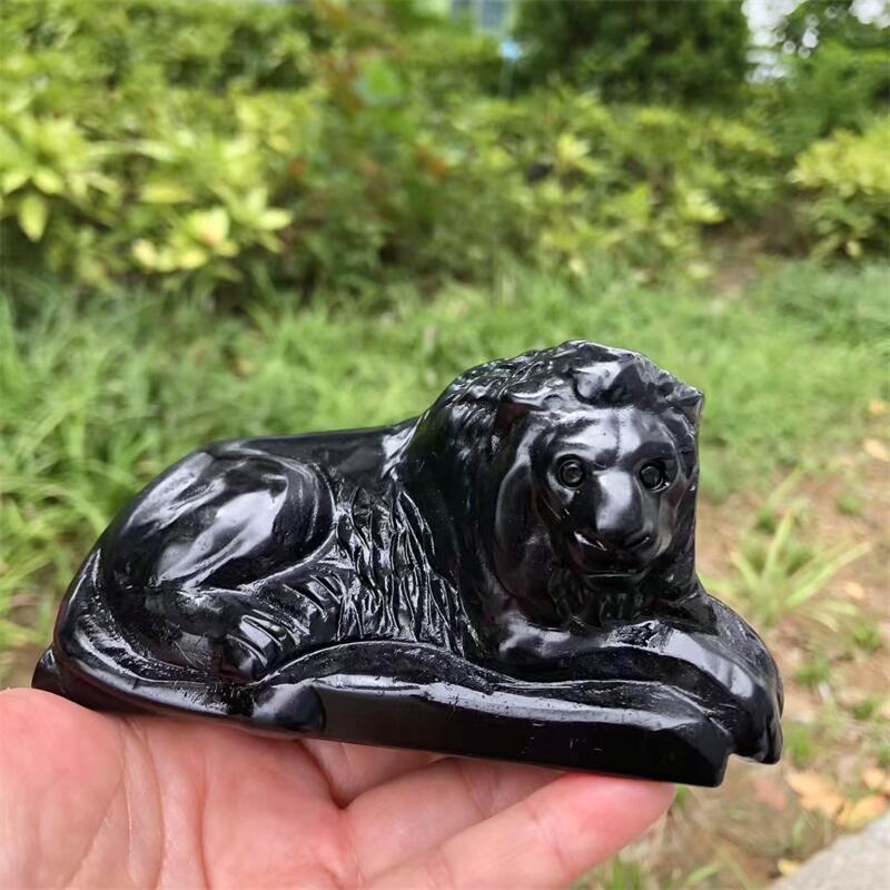 Natural Black Obsidian Lion Ca – обзор и цена Art Craft Lion