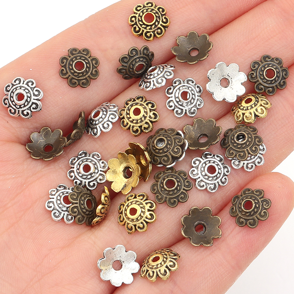 100pcs/lot Antique Silver Colo – обзор и цена Art Craft Flower