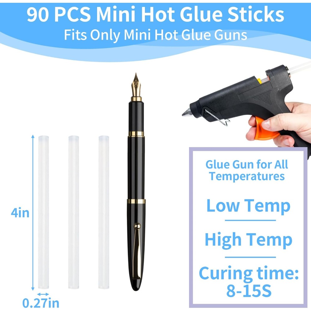 90 PCS Mini Hot Glue Sticks Bu – обзор и цена School Of Art X Craft