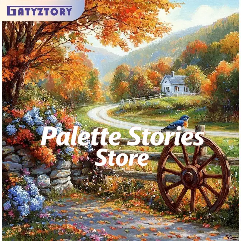 1PCS Frameless  Village Painti – обзор и цена Art Craft Village