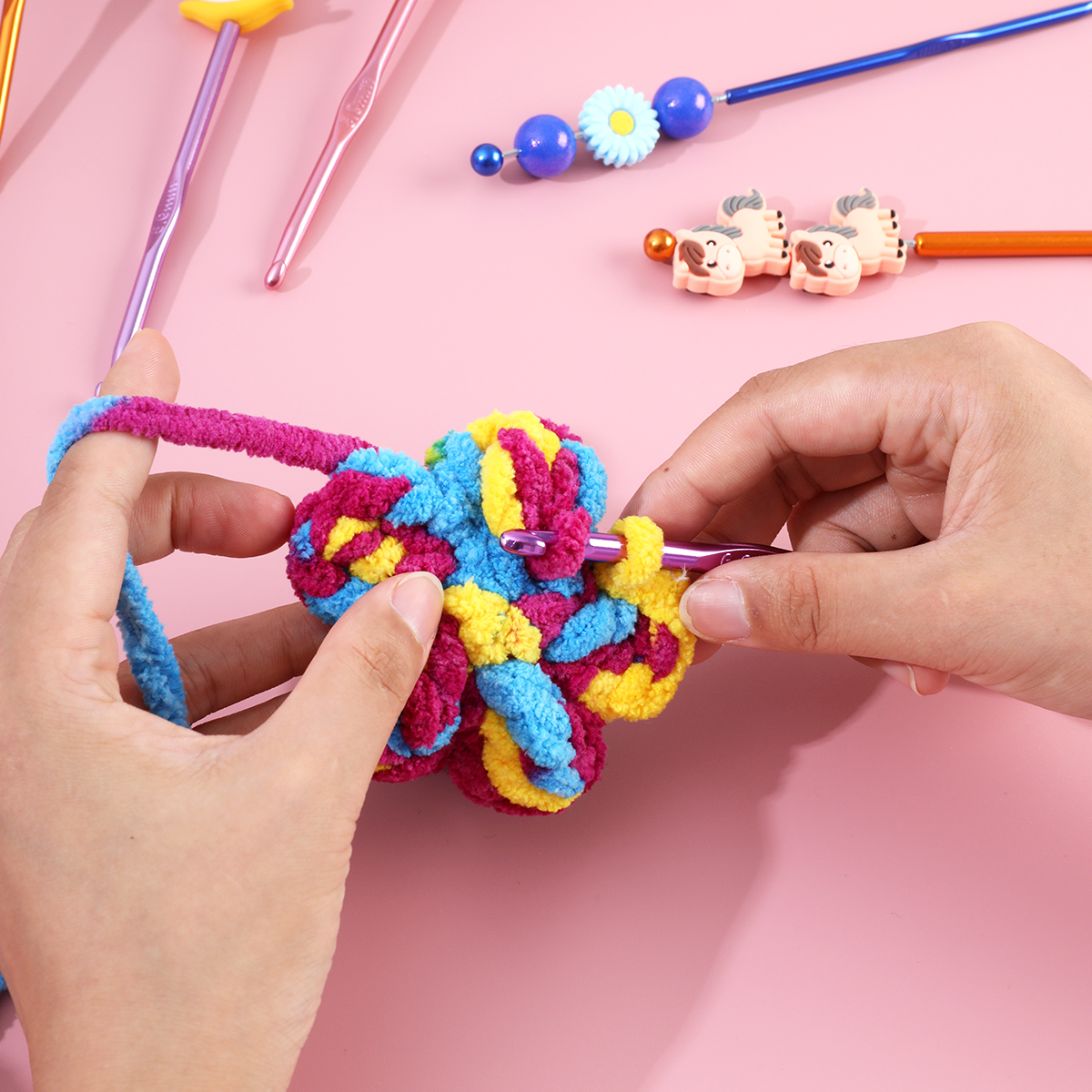 4pcs Crochet Hooks Set Cartoon – обзор и цена Crochet Hook Set