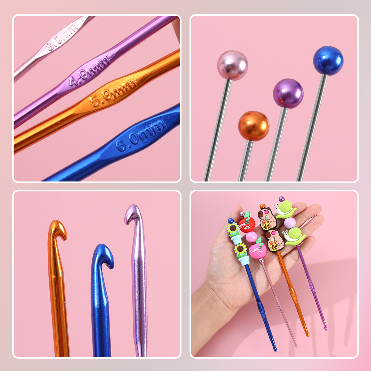 4pcs Crochet Hooks Set Cartoon – обзор и цена Crochet Hook Set