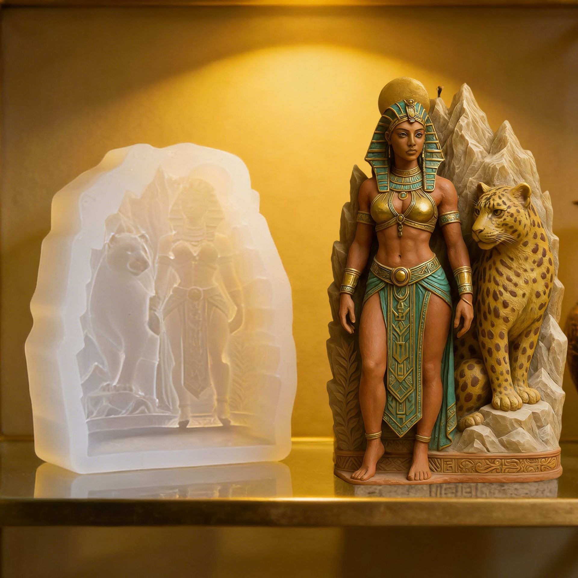 3D Egyptian Queen With Leopard – обзор и цена Queen Art Craft