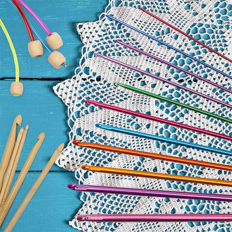 11Pcs/pack Colorful Iron 27cm  – обзор и цена Crochet Hook Set